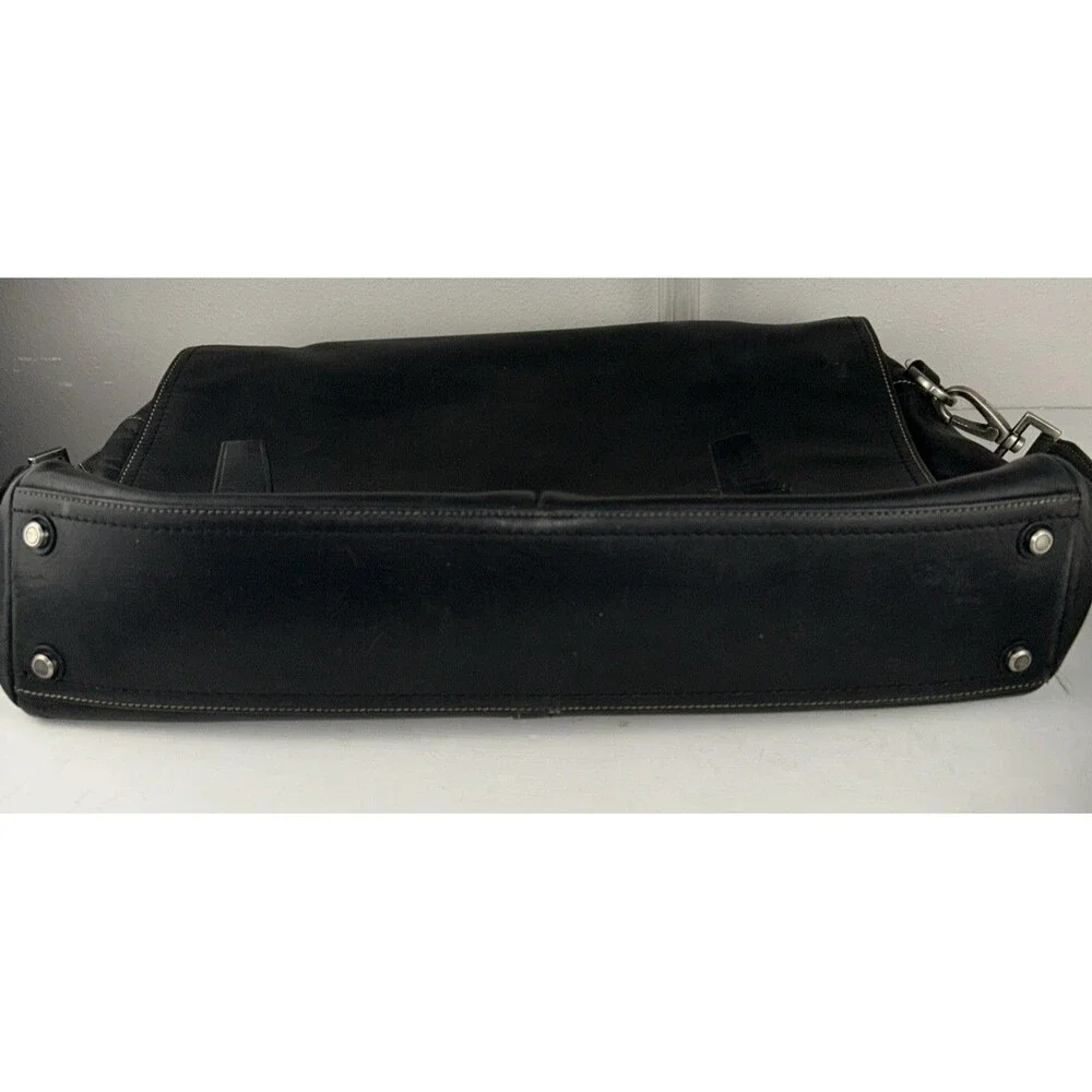 Vintage Coach Briefcase Messenger Black Bag 5A06 Black Y2k